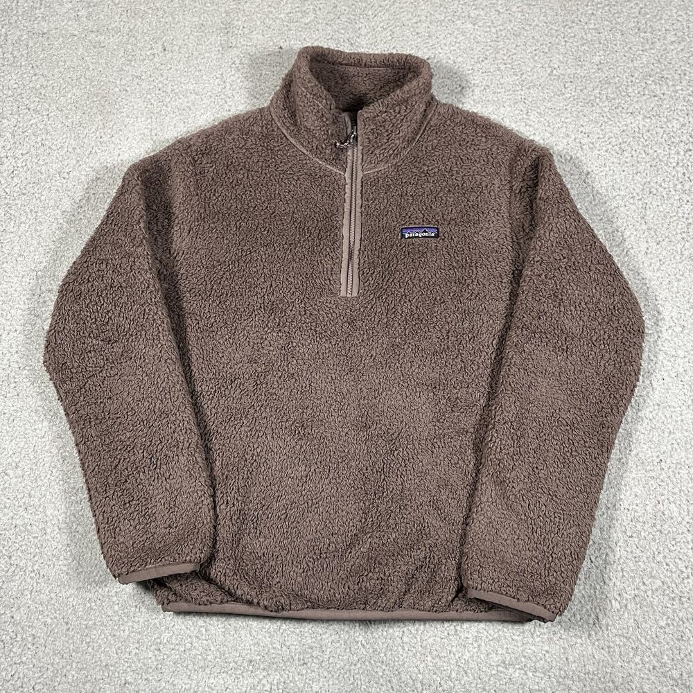 Patagonia Jacket Womens M 1/4 Zip Pullover Teddy Deep Pile Sherpa Los Gatos - Picture 2 of 14